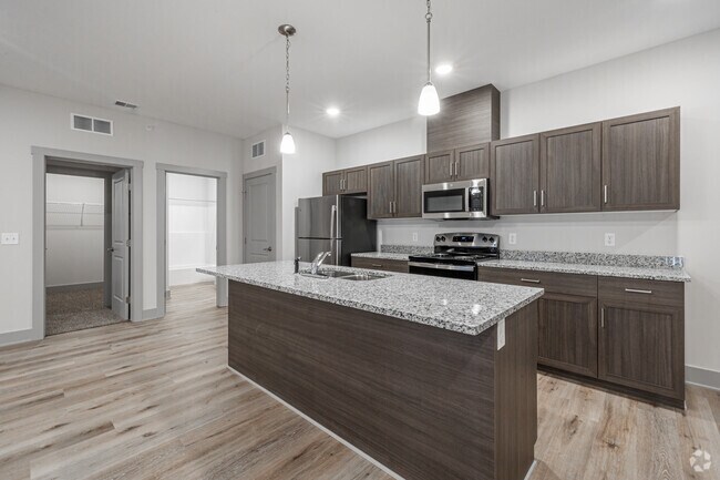 1 dormitorio, 1 baño - 931 pies cuadrados - Driftwood - Cocina - Mona Shores Flats
