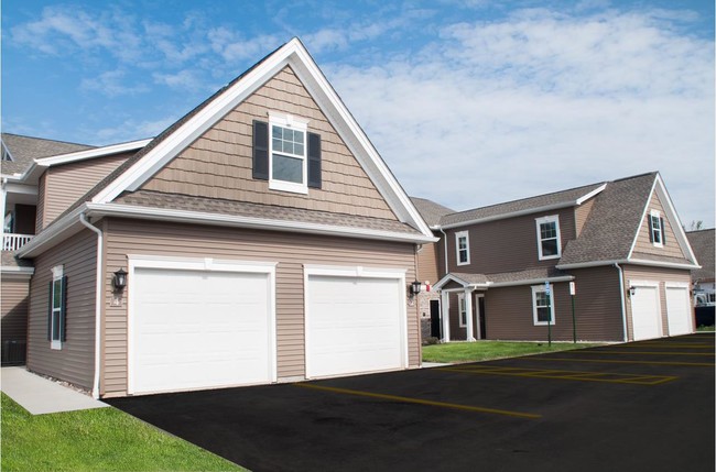 Attached Garages on 8 unit buildings - Dockside Village