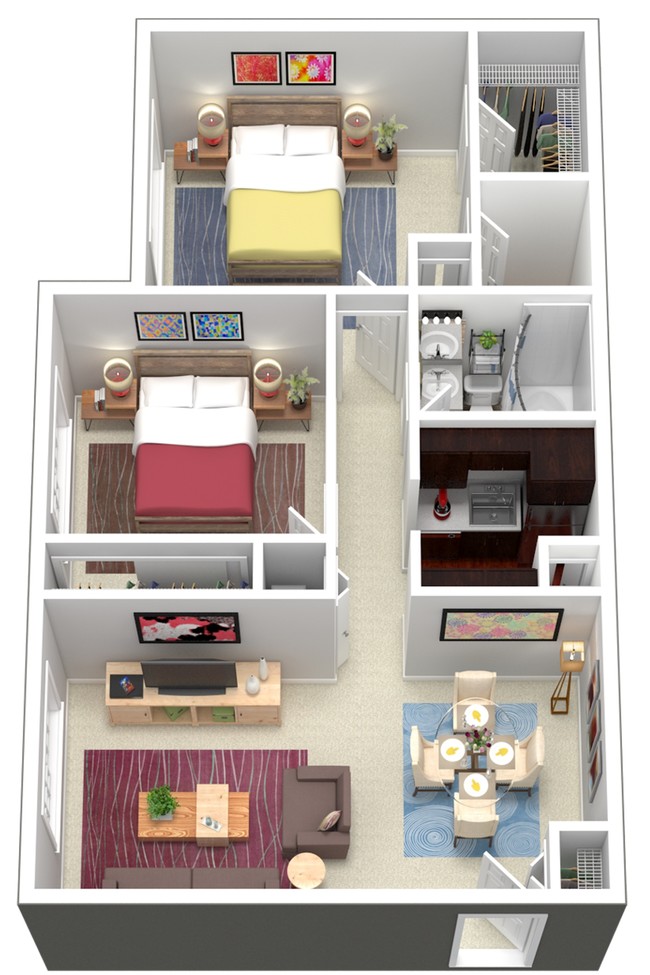 2 Bedroom Floorplan - New Meridian Estates