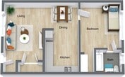 Willow large (1 bed,1 bath)