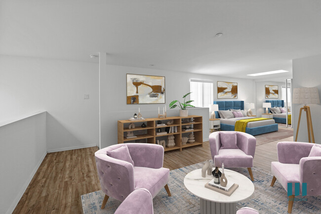 Loft-Style Bedroom - Rose Flower by Wiseman