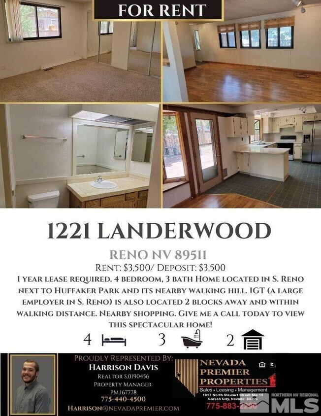 1221 Landerwood Dr, Reno, NV 89511 House Rental in Reno, NV