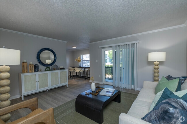 2BR, 2BA - 1,006SF - Living Room - Palmera at Gandy