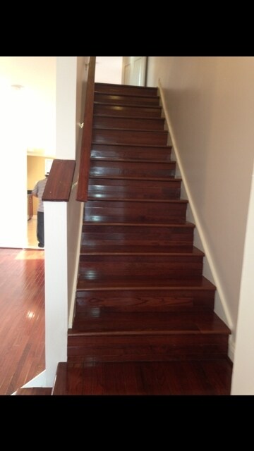 Stairs to upstairs bedrooms - 636 S Paca St