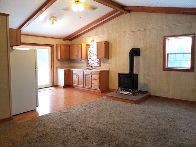 Open Floor Plan - View from Living Room into Kitchen - 394 White Store Rd