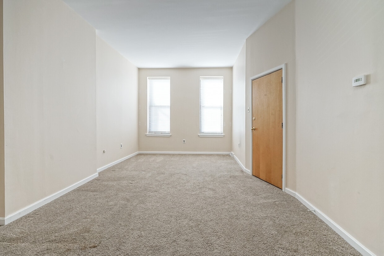 Living room and entry door - 1217 Snyder Ave