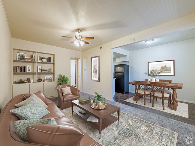 Overhead Light and Fan - Camelot Apartments in Wichita Falls TX