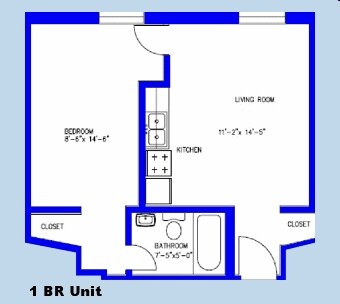 1HAB/1BA - Bel Franklin Apartments