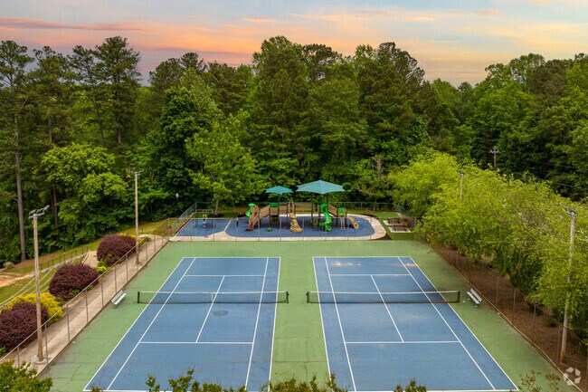 Tennis is also an option at Ben Hill Strickland Sr. Memorial Park in Hiram, GA.