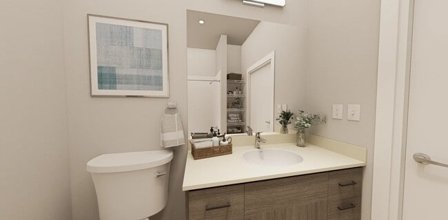 Representación de un baño de 1 dormitorio - Connection Angle Lake