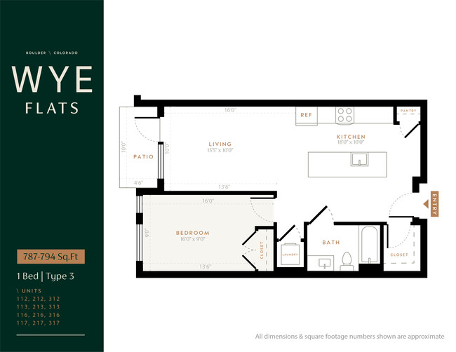 Plano de planta - WYE Flats