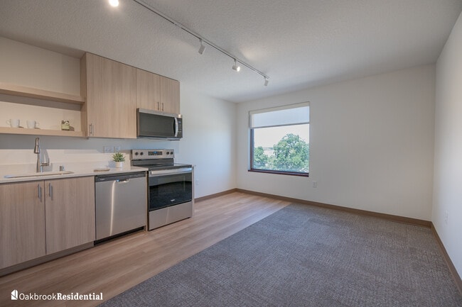 A6 Model Kitchen Living Space - Waterfair Apartments