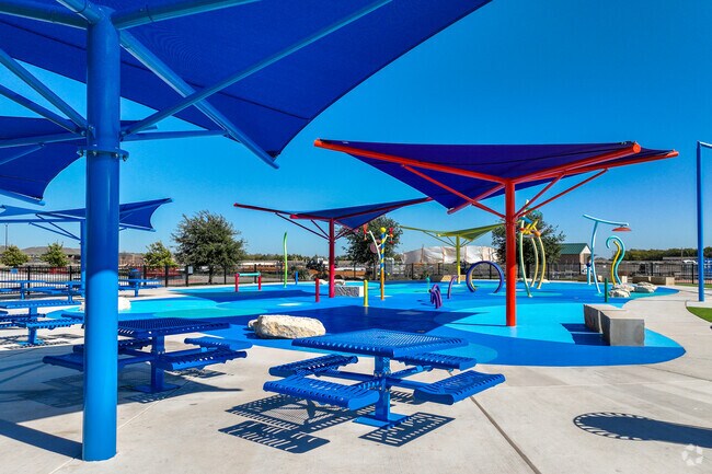During the hot summer months in Anna you can visit the splash pad at Slayter Creek Park.