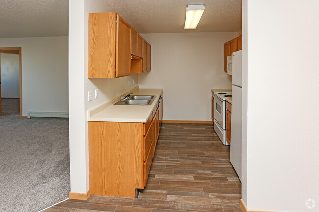 3BR, 1BA - 1.660SF - Cocina - Wheatland Place Apartments