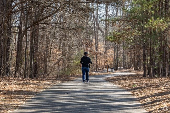 Enjoy a walk along the many paved walking trails around Gwinnett Place.
