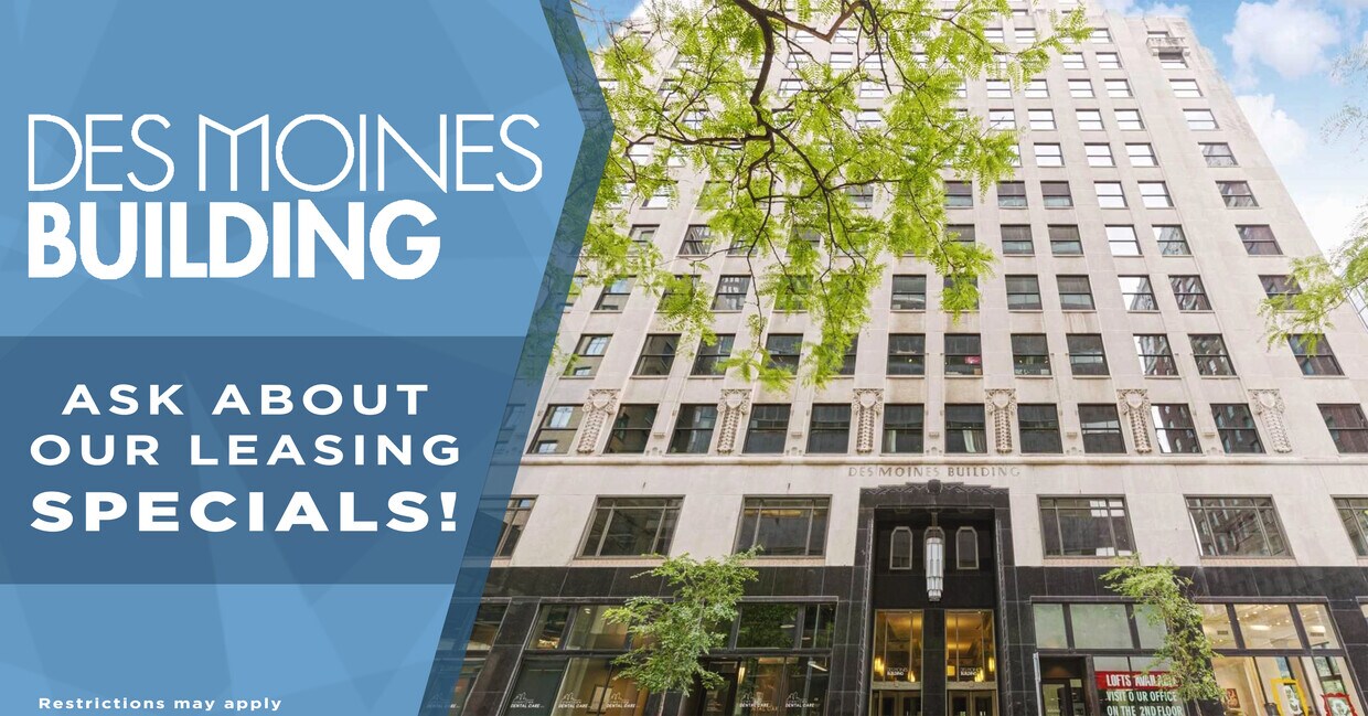 Des Moines Building Apartments 405 6th Ave Des Moines, IA