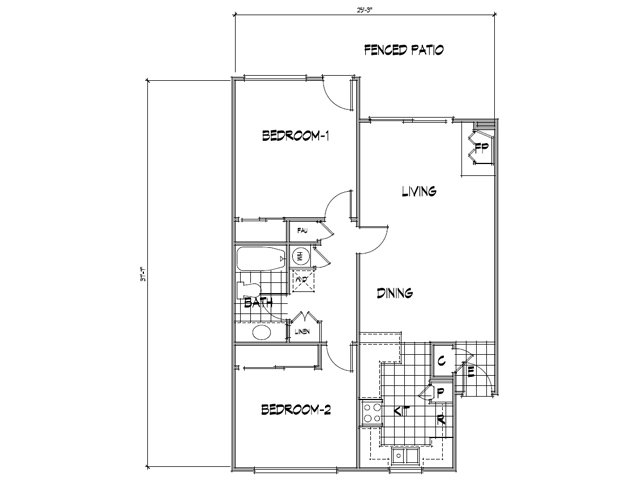 2HAB/1BA - The Ranch Apartments