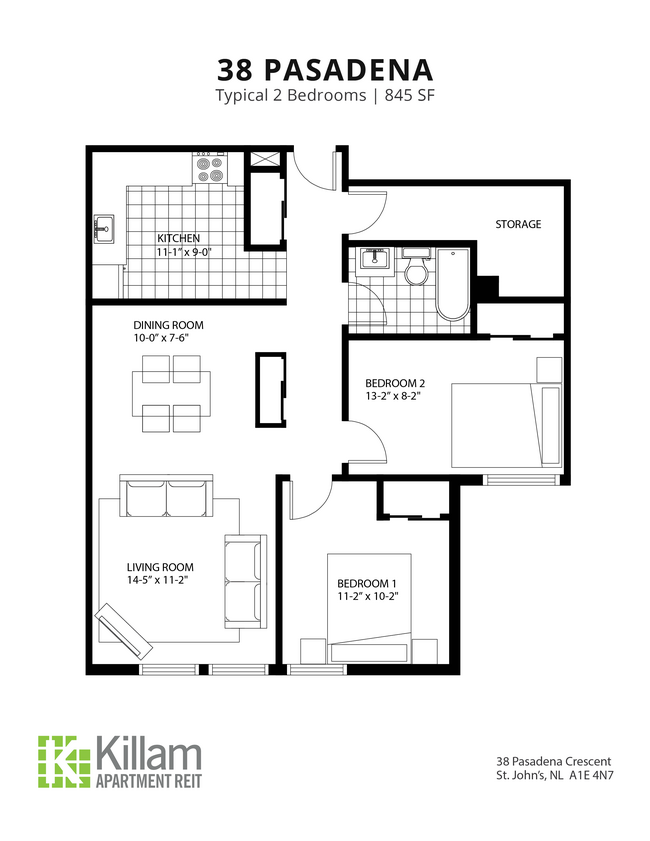 Plan d'étage - 38 Pasadena Crescent