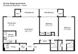2BR 2BA (1185sf)