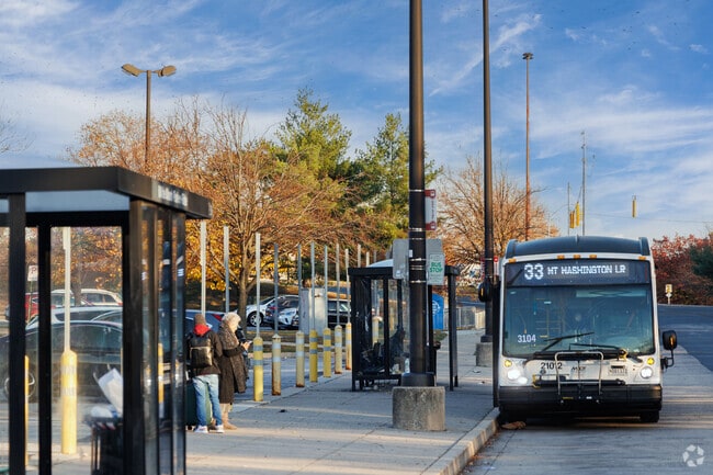 Next to White Marsh mall is the transit center with Grayhound, MTA and other local ride shares.