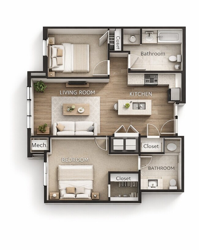 2 habitaciones - Berkshire Lofts