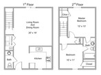 2 Bedroom Townhome-Style A