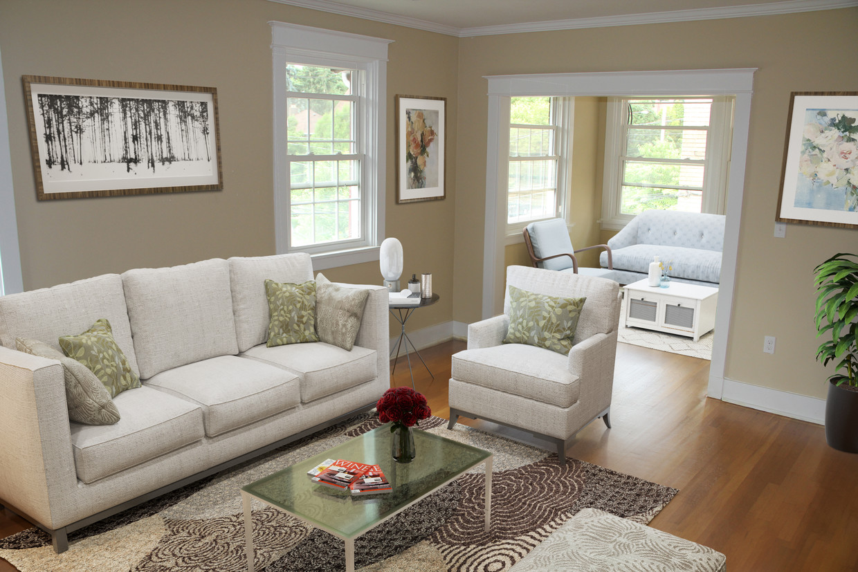 living room & sunroom - 5608 Beacon St