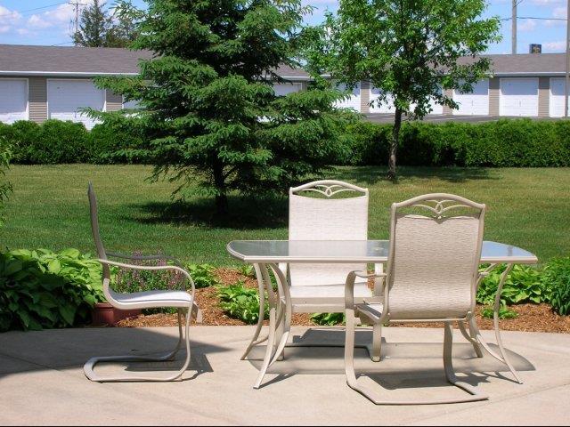 Patio Space - Hanley Place Senior Apartments