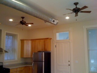 Ceiling Fans and Spiral Heat duct - 1805 W Superior St