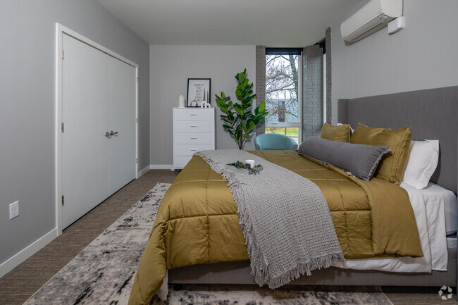 1BR, 1BA - The Magnolia - 824SF - Bedroom - 824SF - - Fifty Forty Flats