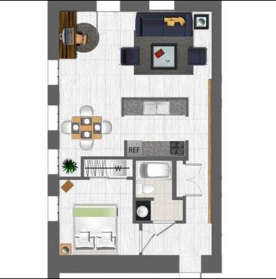 1 Bedroom - Roland E. Cook Lofts