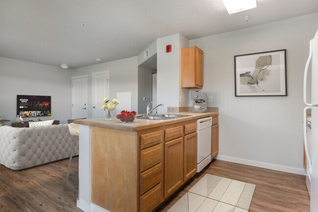 Cocina/Sala de estar - Faith Landing Apartments