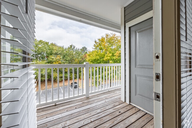 Private Balcony or Patio with Convenient Outdoor Storage Closet - Eagle's Brooke