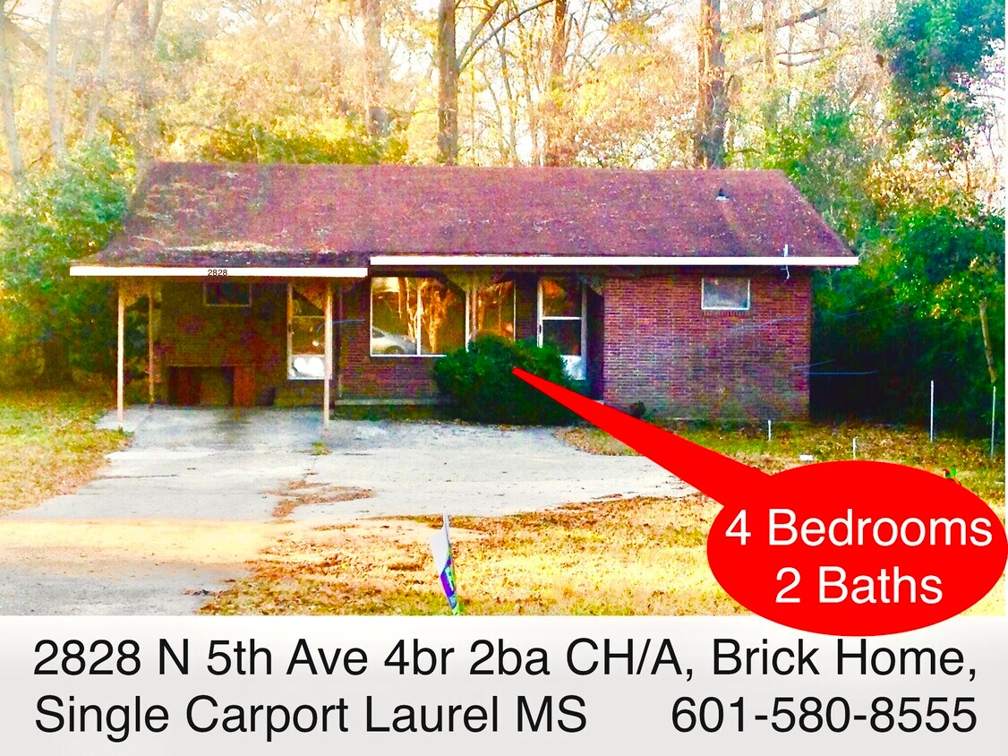 2828 N 5th Ave, Laurel, MS 39440 House Rental in Laurel, MS