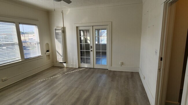 Main Living Room with Front Bedroom Doors Closed - 3538 W 60th St