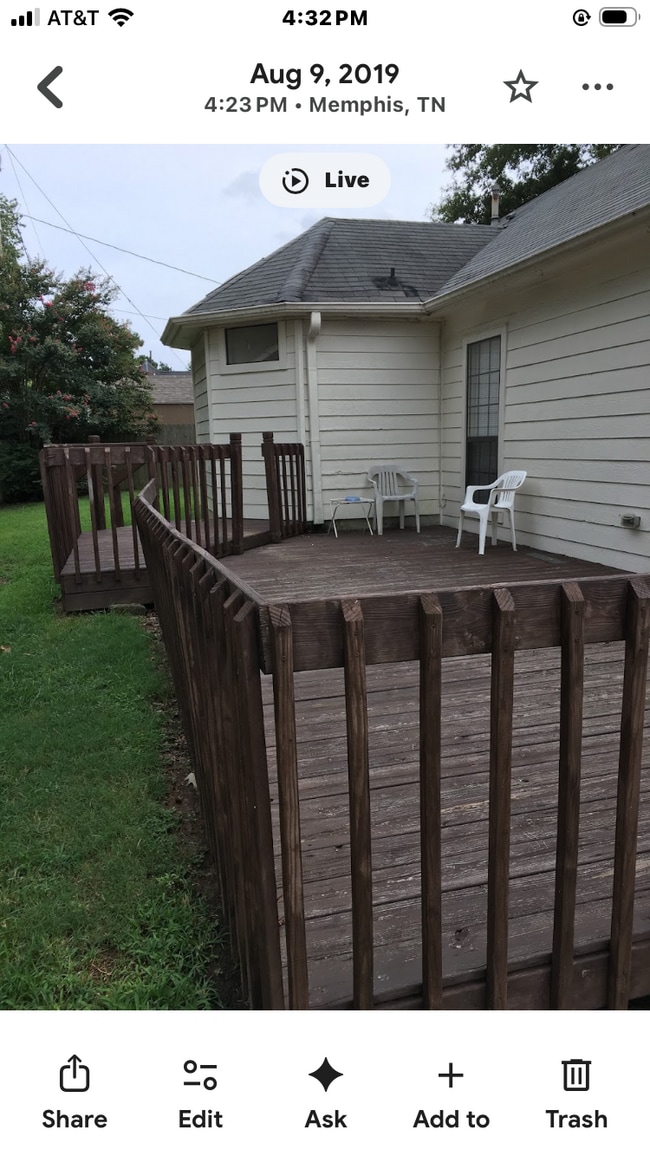 Back yard deck - 2696 Green Hollow Ln