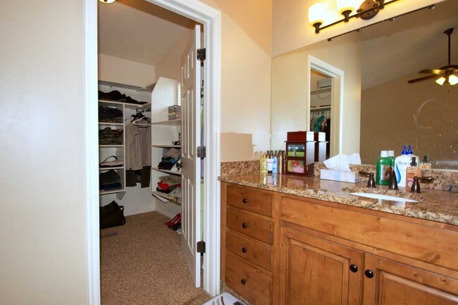 Walk-in closet with shelves - 1718 N 1500 W