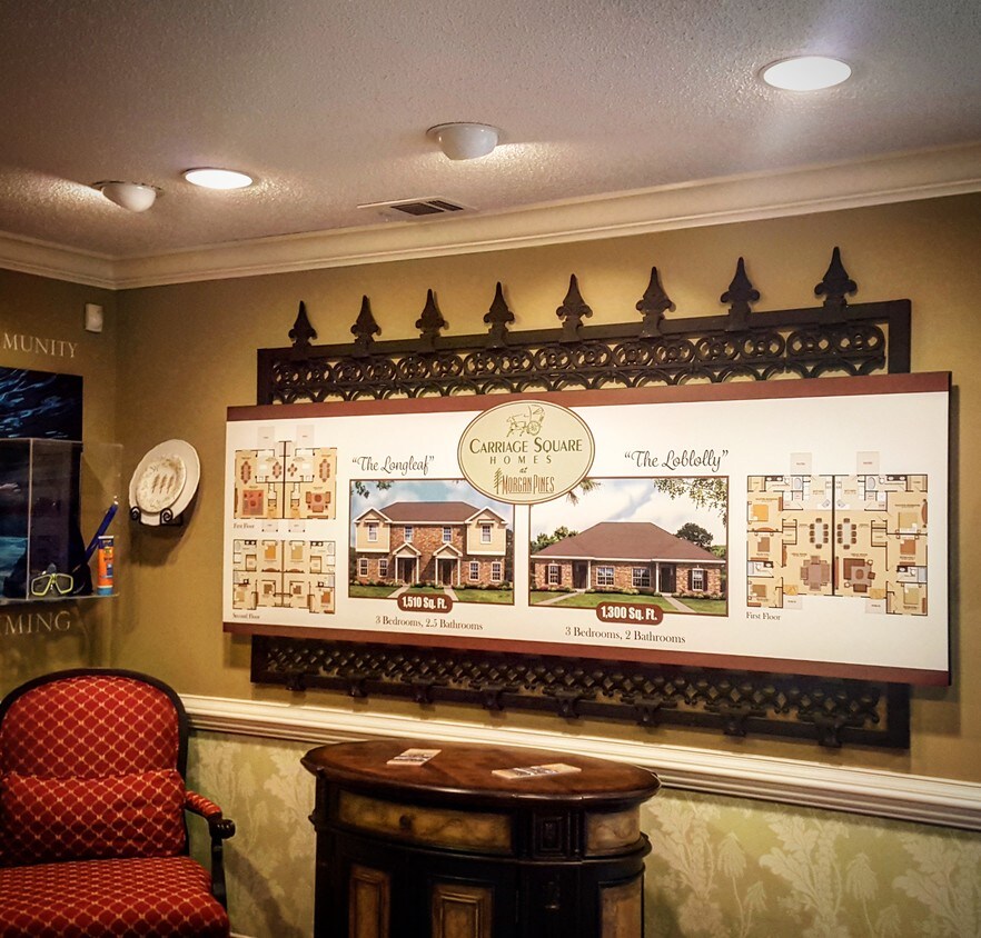 Oficina de interior - Carriage Square Homes at Morgan Pines