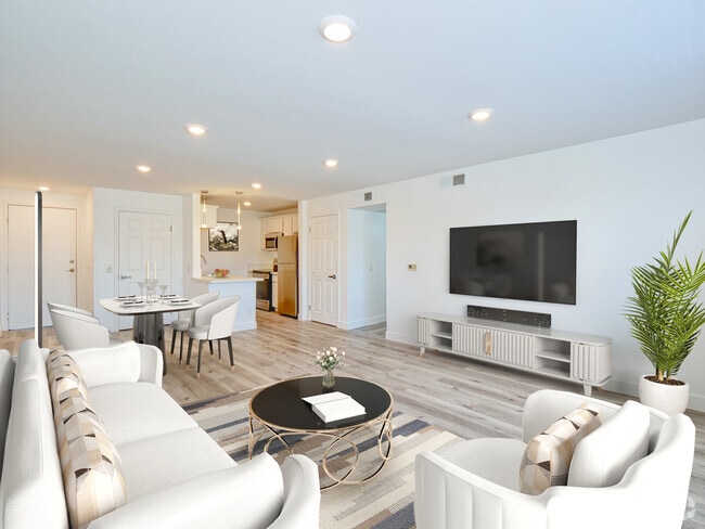 2 bed 2 bath living room - 301 N Alvarado St