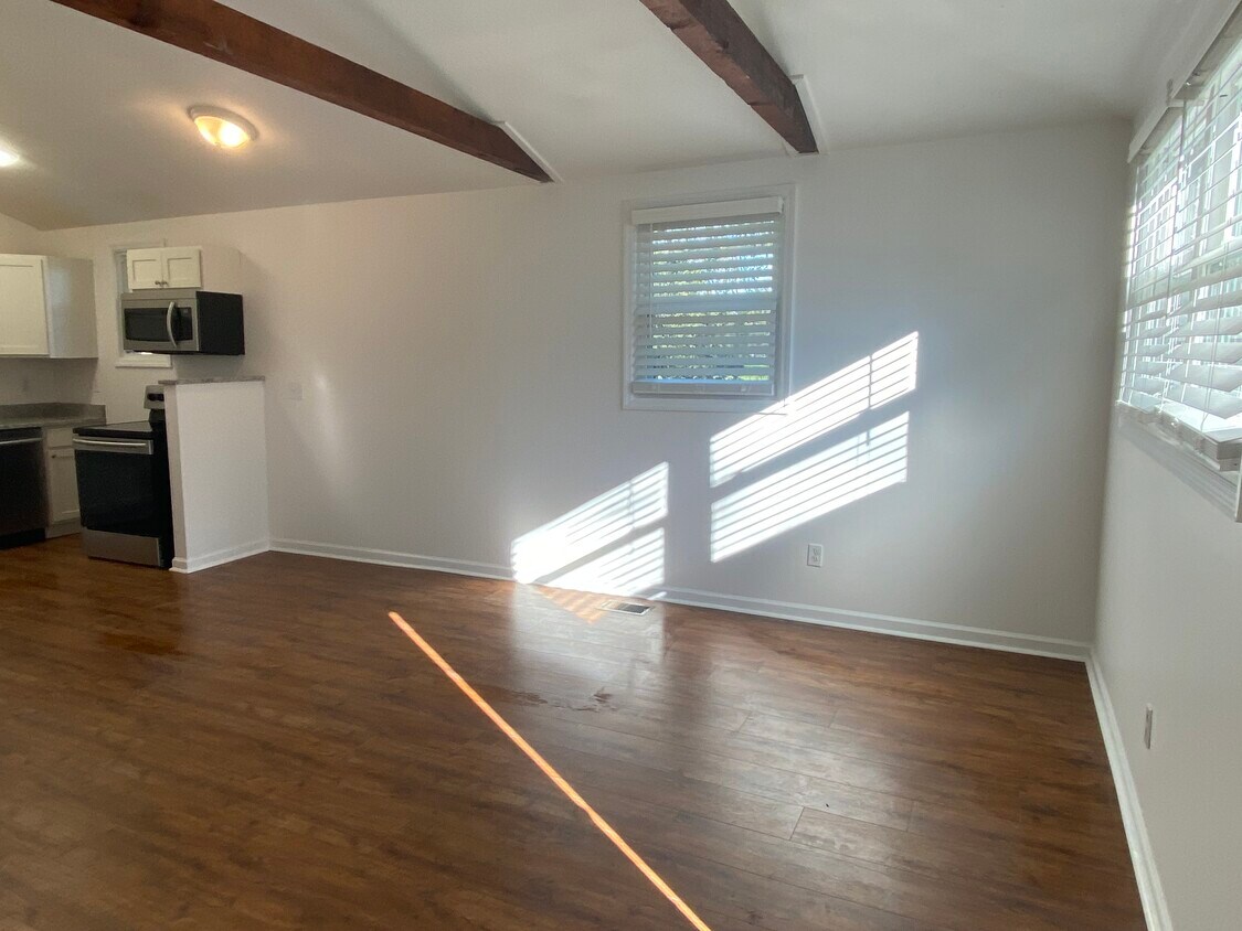 Living room vaulted ceiling - 1424 Lischey Ave