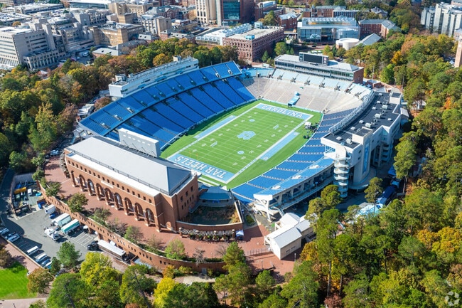 Catch a UNC Tarheels football game at the Kenan Memorial Stadium.