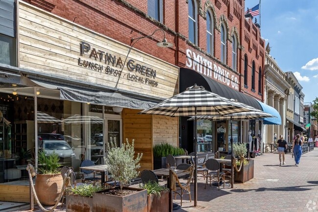 While in Historic Downtown McKinney you can stop in for a bite and then do more shopping.