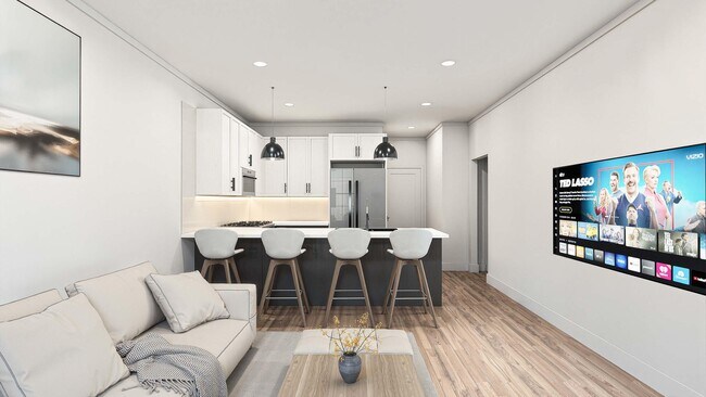 Living Room - The Meadowland Townhomes