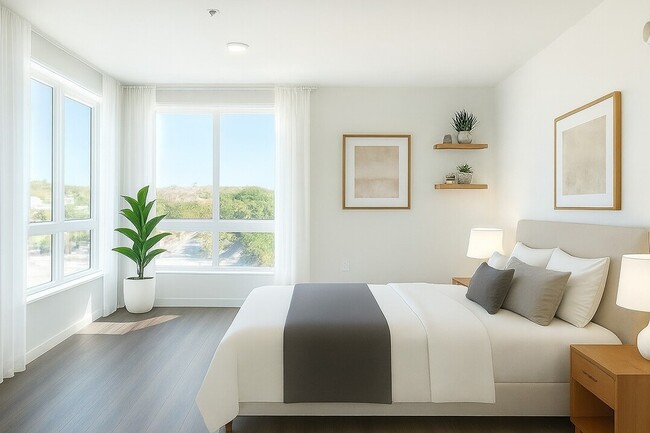 Corner Bedroom inside the 2B/2B - Cloud Nine