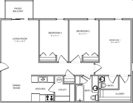 Plano de planta - Cameron Villa