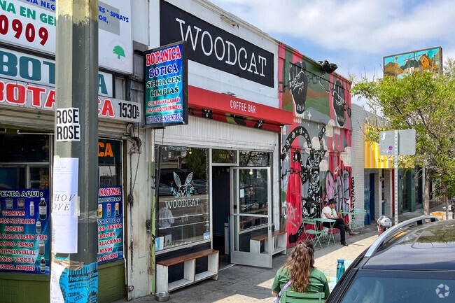 Woodcat Coffee Bar on Sunset in Echo Park