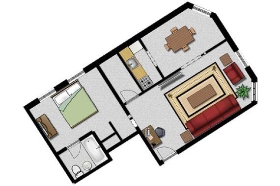 Parkside Dwellings – 1BD/1Bath