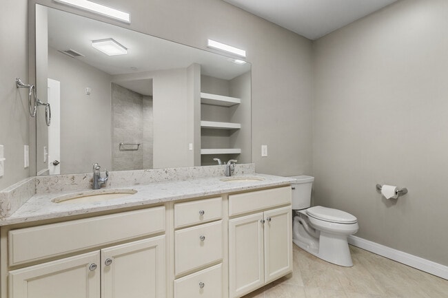 Peregrine 100-202 bathroom with double vanities - Peregrine 100