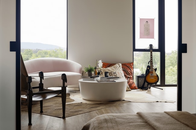 You’ll find plenty of light and breathtaking views from your floor-to-ceiling windows. - Six Hundred West Main Apartments