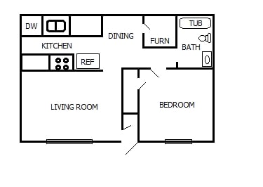 1BR/1BA - North Park Apartments